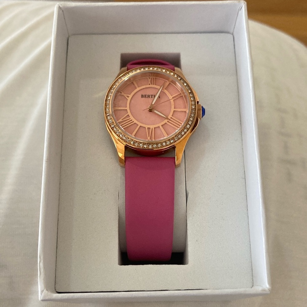 never worn/used Bertha pink watch